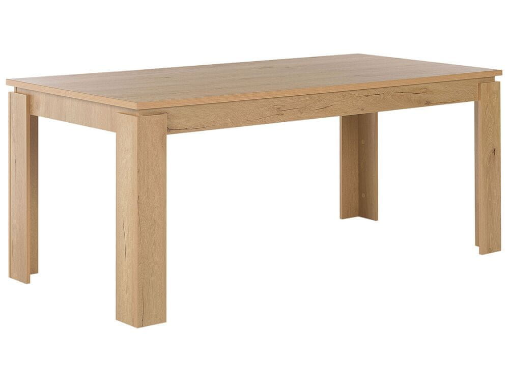 Beliani Jedálenský stôl 180 x 90 cm svetlé drevo VITON